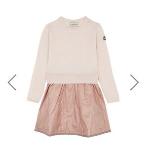 Moncler size 4 mixed material knitted dress